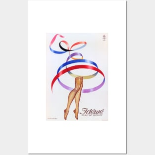 IDEWE Pantyhose Stockings Hosiery Vintage French Fashion Advertising Posters and Art